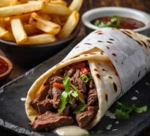 شاورما دبل لحمة — مطعم وشاورما العف