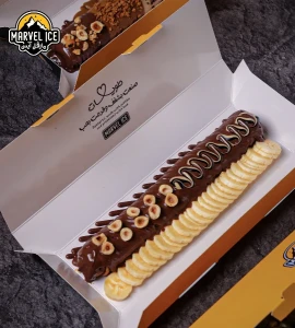 كريب نوتيلا بالمكسرات والموز — مارفل آيس