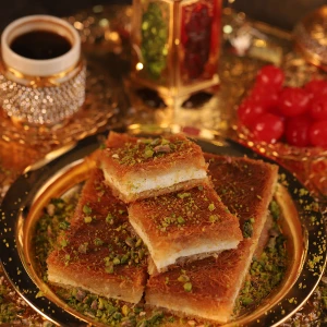 كنافة بالقشطة — حلويات دهب